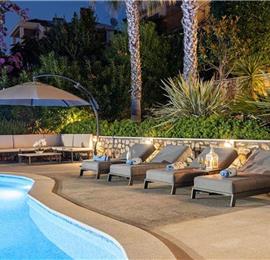 5 bedroom beachfront villa with pool on Ciova Island, Trogir, sleeps 12